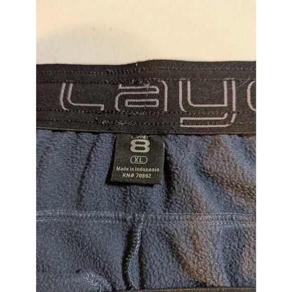 Layer 8 mens joggers XL Thermal lined Navy see measurements in photos - Picture 5 of 11
